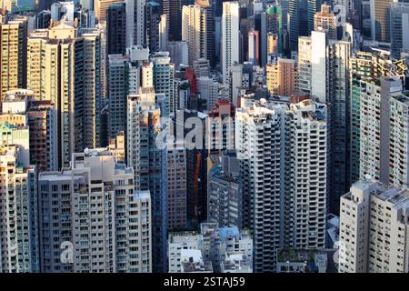 Modernes Wohngebäude in Hongkong Stockfoto