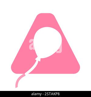 Initial Letter A Balloon Symbol for Kids Logo Design Stock Vektor