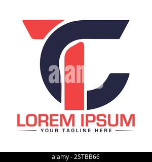 TC Letter Logo Design, einfaches TC Logo Design Stock Vektor