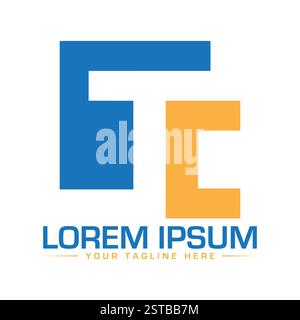 TC Letter Logo Design, einfaches TC Logo Design Stock Vektor