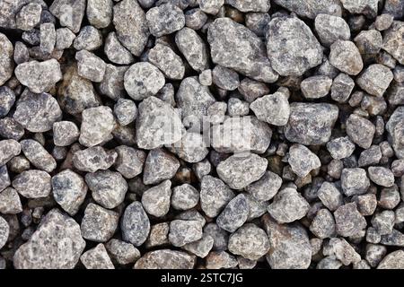 Grober Kies für Beton Stockfoto