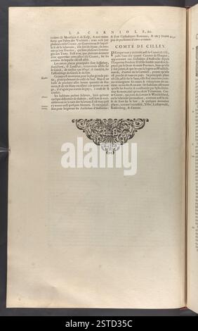 Ein antiker Band aus der Topographischen Sammlung des BL King mit dem Titel „Troisième Volvme de la Geographie“, der Karten, geographische Beschreibungen und detaillierte topographische Informationen aus dem 18. Jahrhundert enthält. Die Arbeit bietet Einblicke in historische Kartographie, Geographie und Erkundung. Stockfoto