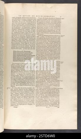 Das Troisième Volume de la Géographie ist Teil der Topographischen Sammlung des BL King, die Karten und geographische Ansichten aus dem 16. Bis 19. Jahrhundert enthält. Der Band zeigt historische kartographische Werke mit Schwerpunkt auf europäischen Regionen. Stockfoto