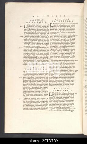 Das Troisième Volume de la Géographie ist Teil der Topographischen Sammlung des BL King, die Karten und geographische Ansichten aus dem 16. Bis 19. Jahrhundert enthält. Der Band zeigt historische kartographische Werke mit Schwerpunkt auf europäischen Regionen. Stockfoto
