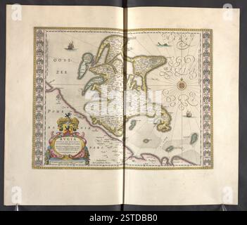 „The BL King's Topographical Collection: Troisième Volume de la Géographie“ ist ein historischer Band aus der Sammlung von König Georg III., der Karten und geographische Informationen enthält, die zwischen 1500 und 1824 erstellt wurden, mit einem Schwerpunkt auf europäischen Regionen. Stockfoto