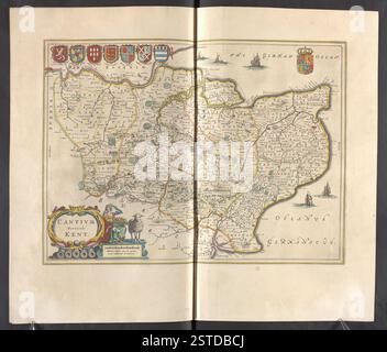 Band 5 von „Le Grand Atlas“, der in der Topographischen Sammlung des BL King’s gefunden wurde, ist eine wichtige Ressource für die Erforschung der topographischen und territorialen Kartografie vergangener Jahrhunderte. Stockfoto