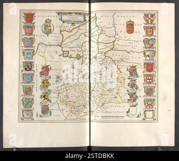 Die Topographische Sammlung des BL King, Le Grand Atlas, Band 5, ist eine Kartensammlung aus dem 19. Jahrhundert, die detaillierte geografische und topographische Darstellungen bietet, die als Teil des Archivs der British Library aufbewahrt werden. Stockfoto