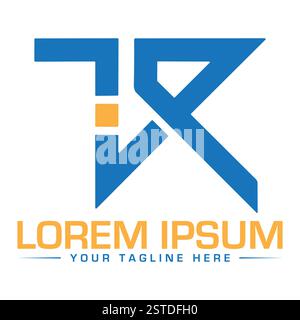 TR Letter Logo Design Stock Vektor
