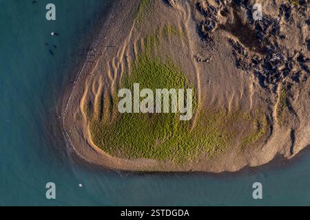 Sonnenuntergang das Meer in der Bucht von Puerto San Julian im argentinischen Südpatagonien Stockfoto
