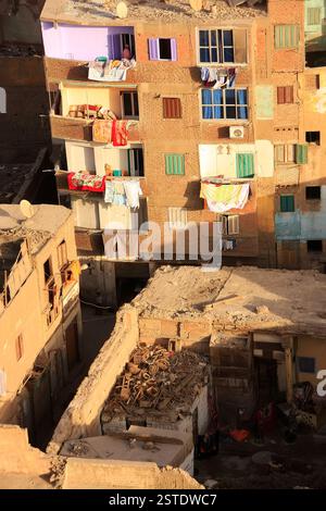 Blick auf die Altstadt Cairo Form Moschee Minarett, Ägypten Stockfoto