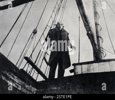 Schauspieler Max Schreck in dem Film Nosferatu: Eine Symphonie des Horrors, Deutschland 1922 Stockfoto