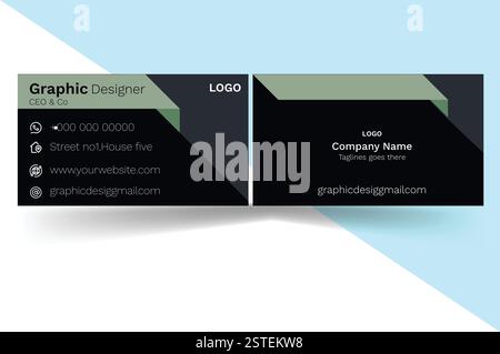 Visitenkarten-design Stock Vektor