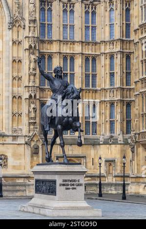 Richard Coeur de Lion Statue in London Stockfoto