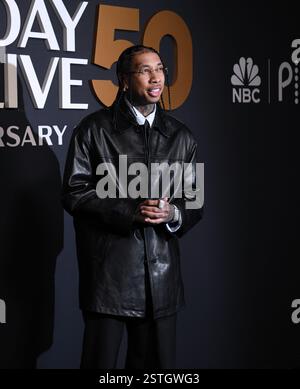 16. Februar 2025 in New York, New York, Unites States: Tyga besucht die SNL50: The Anniversary Show im Rockefeller Plaza 30 in New York. Februar 2025. (Credit Image: © Photo Image Press via ZUMA Press Wire) NUR REDAKTIONELLE VERWENDUNG! Nicht für kommerzielle ZWECKE! Stockfoto