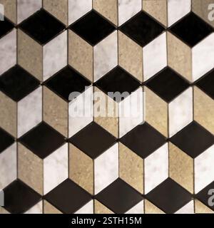 Cube Fliesen Stockfoto