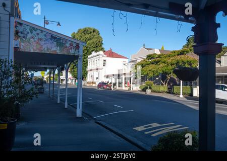 Alte Geschäfte, Greytown, Wairarapa, Nordinsel, Neuseeland Stockfoto