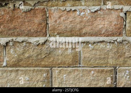 Steinmauern und Mörsermauern Stockfoto