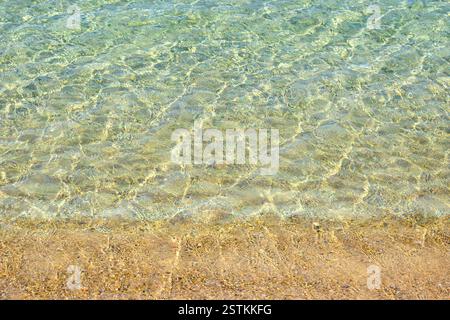 Koufonisia Fanos Strand mit klarem Wasser und feinem Sand. Im Süden von Ano Koufonisi. Kleine Kykladen, Griechenland Stockfoto