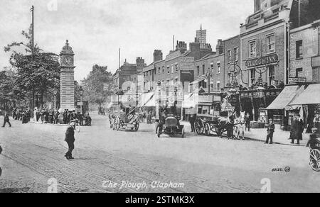 Road Junction in Clapham Common - Anfang der 1900er Jahre Stockfoto