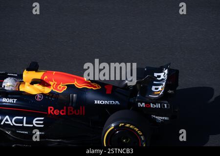 F1 Etihad Airways Abu Dhabi Grand prix 2024 - Max Verstappen aus den Niederlanden fährt im Training das Oracle Red Bull-Rennen Stockfoto
