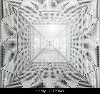 Moderne Metalldecke Stockfoto