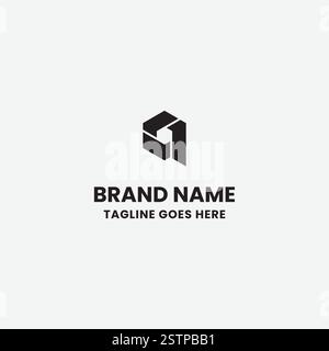 Abstraktes Tech Icon Logo Stock Vektor