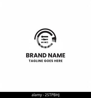 Abstraktes Tech Icon Logo Stock Vektor