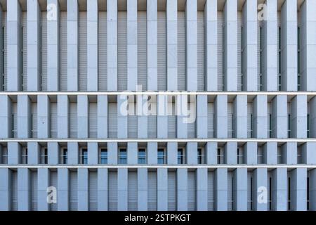 Madrid, Spanien - 2. Februar 2025: Außenansicht der Galeria de las Colecciones Reales, einem neuen Museum in Madrid, Spanien, mit Schwerpunkt auf dem spanischen Königshaus Stockfoto