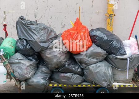 Müllsäcke Stockfoto