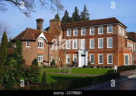 Elegantes Stadthaus aus dem 18. Jahrhundert in Harpenden Stockfoto
