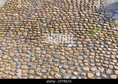 Pebble Stones Road Stockfoto