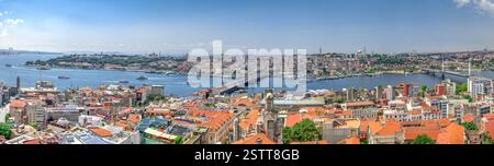 Top Panoramablick auf Istanbul Stadt in der Türkei Stockfoto