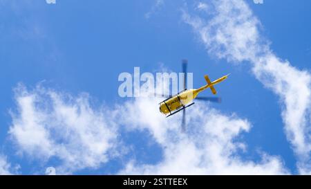 Scottish Charity Air Ambulance startet vom Ninewells Hospital, Dundee Stockfoto