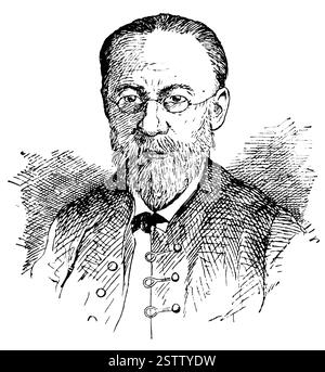 Porträt des tschechischen Komponisten, Pianisten und Dirigenten Bedrich Smetana. Stockfoto