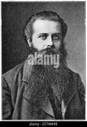 Porträt von Karl Robert Eduard von Hartmann - ein deutscher Philosoph, freier Gelehrter. Stockfoto