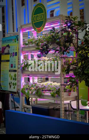 Putrajaya, Malaysia - 10. August 2022 Urban Farming Hydroponic Gardens von MARDI auf der MAHA Expo. Stockfoto