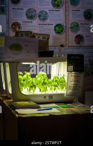 Putrajaya, Malaysia - 10. August 2022 Urban Farming Hydroponic Gardens auf der MAHA Expo. Stockfoto
