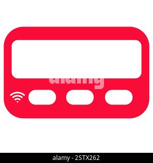 Pager-Symbole, Grafiken, Symbole und Designs für verschiedene Arten von Arbeiten und Unternehmen Stockfoto