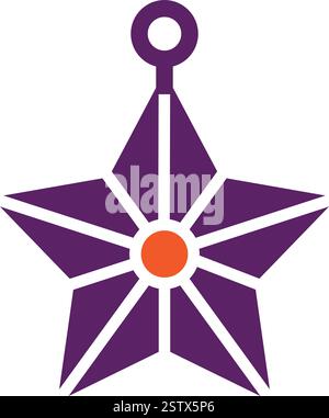 Sternvektor-Symbol Design-Illustration Stock Vektor