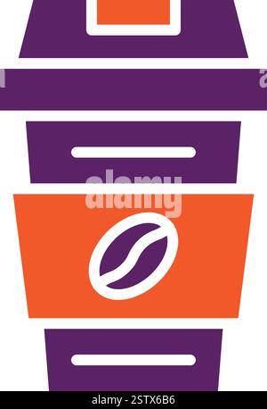 Design-Illustration Des Kaffeevektor-Symbols Stock Vektor