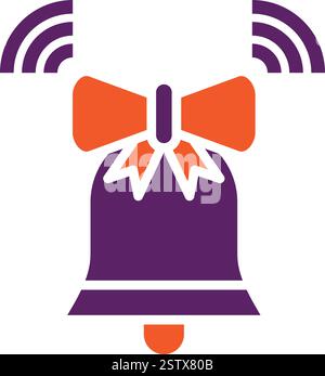 Glockenvektor-Symbol Design-Illustration Stock Vektor