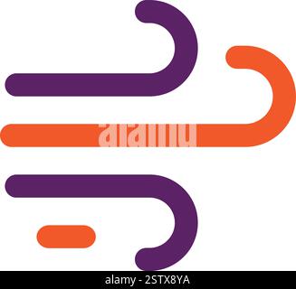 Design-Illustration Für Windvektor-Symbole Stock Vektor