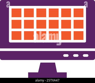 Rastervektor-Symbol Entwurfsdarstellung Stock Vektor