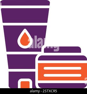 Vektorsymbol Für Kosmetische Elemente Konstruktionsillustration Stock Vektor