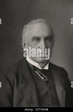 Porträt von Charles Russell, First Baron Russell of Killowen (1832–1900) englischer Anwalt - Historisches Dokument, Fotograf unbekannt Stockfoto