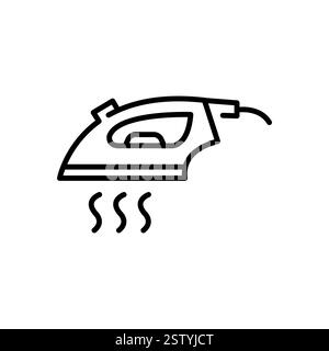 Eisen-Symbol. Lineares Vektorzeichen, Symbol, Logo aus Eisen für mobiles Konzept und Webdesign. Symbol für die Website des Ladens für Haushaltsgeräte, Gadg Stock Vektor