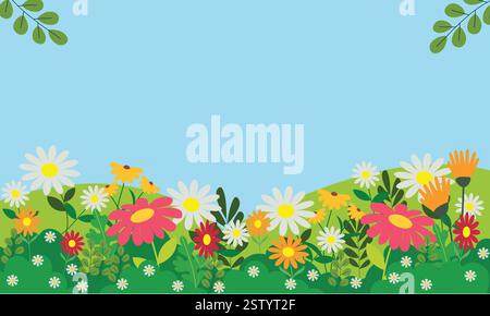 Hallo Frühling Hintergrund Stock Vektor