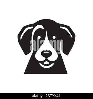 Hundekopf-Logo mit Tierlogo Stock Vektor