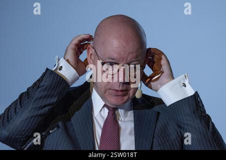Brüssel, Belgien Februar 2025. Pieter Jan Sonck wurde während einer Pressekonferenz von Kinepolis zur Vorstellung der Ergebnisse des Jahres 2024 am Donnerstag, den 20. Februar 2025 in Brüssel vorgestellt. BELGA FOTO NICOLAS MAETERLINCK Credit: Belga News Agency/Alamy Live News Stockfoto