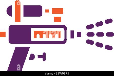 Wasserpistole Vektor Symbol Design Illustration Stock Vektor